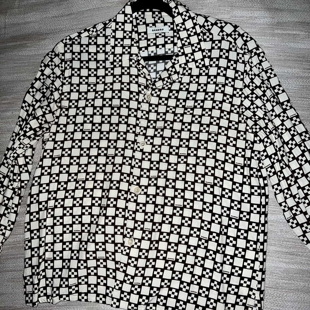 Sandro Cross Check Shirt